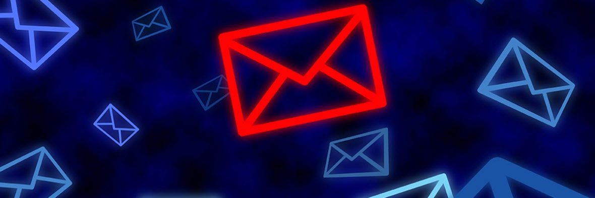 Email icon targeted by electronic surveillance in cyberspace